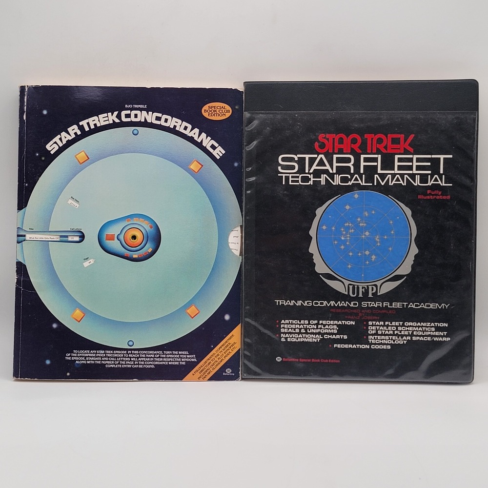 Franz Joseph Star Trek Technical Manual & Concordance‎ Book Club 1st Ed Good